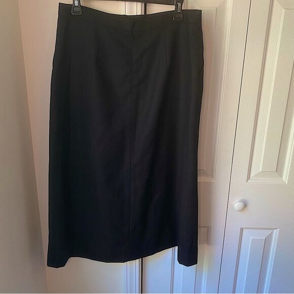 EUC Pendleton Black 100% Virgin Wool Skirt Lined Skirt Size 10 - Picture 4 of 8
